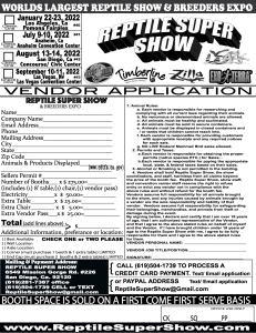 Vendor application 2022