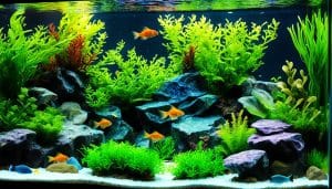 Molly fish tank setup